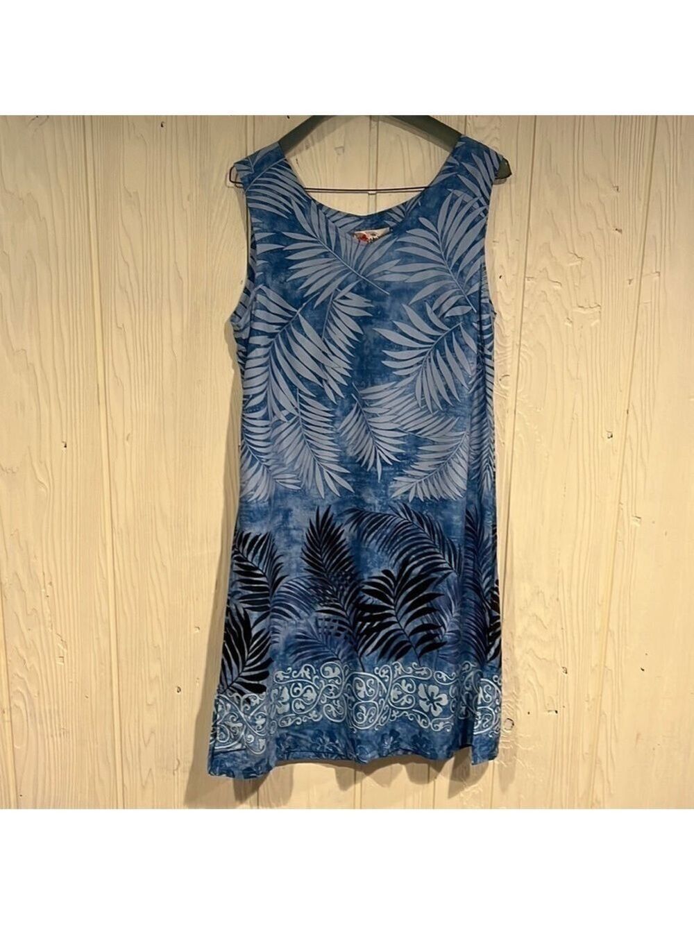 Hilo Hattie Hawaiian Dress Side Slits Medium